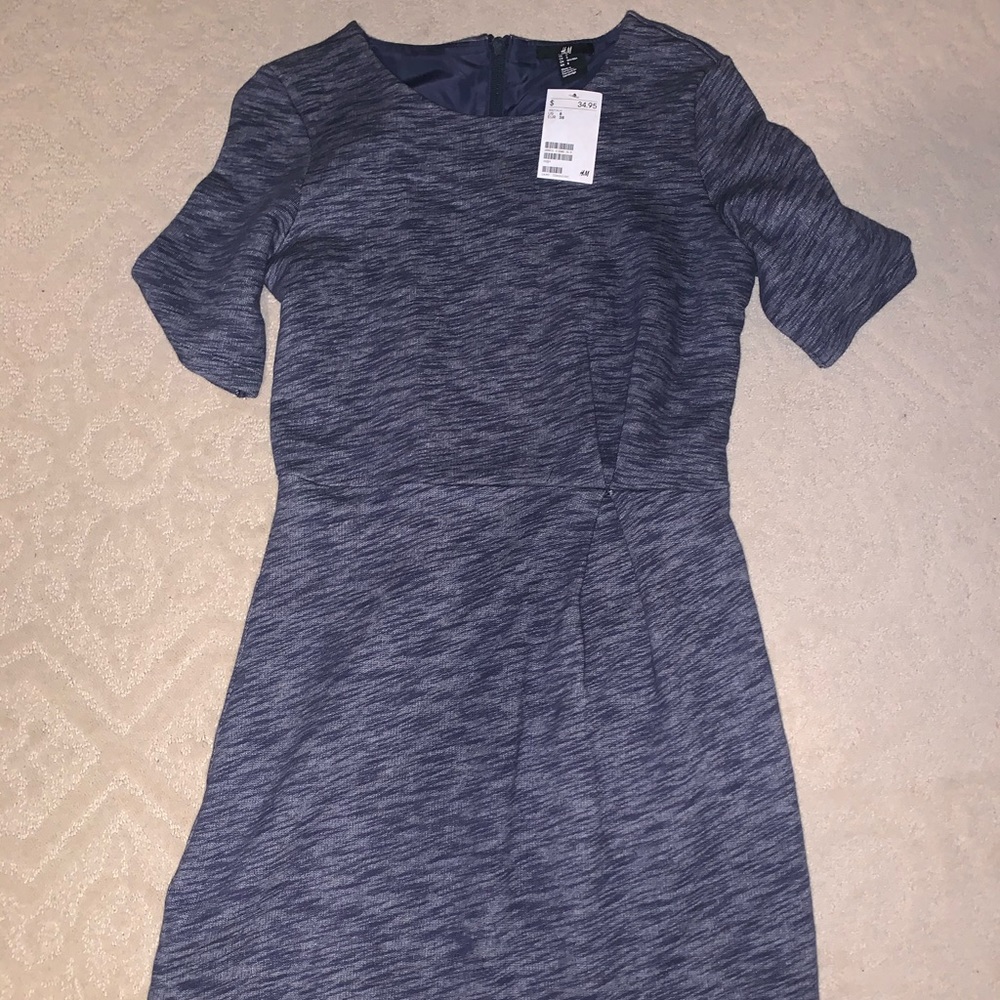 Blue t-shirt dress
